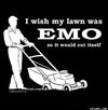 Emo lawn tshirt